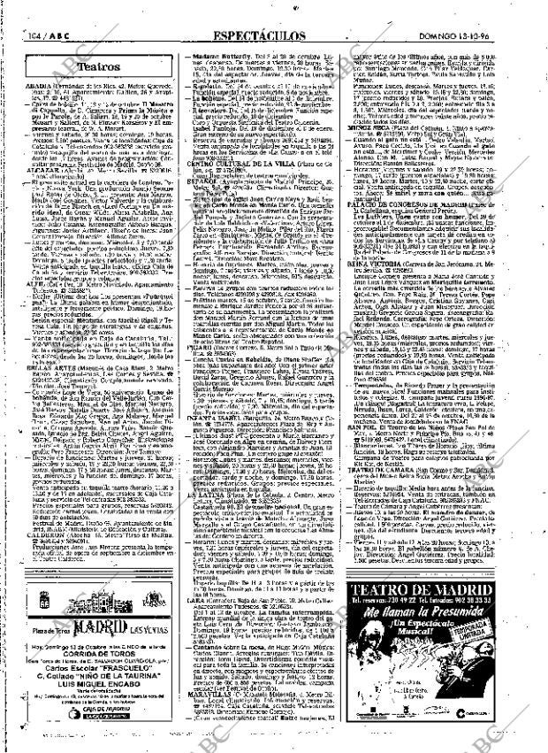ABC MADRID 13-10-1996 página 104