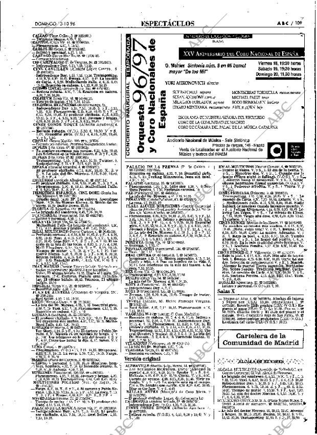 ABC MADRID 13-10-1996 página 109