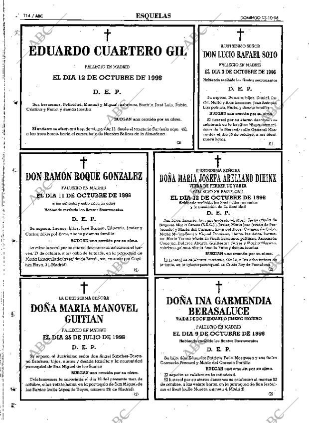 ABC MADRID 13-10-1996 página 114