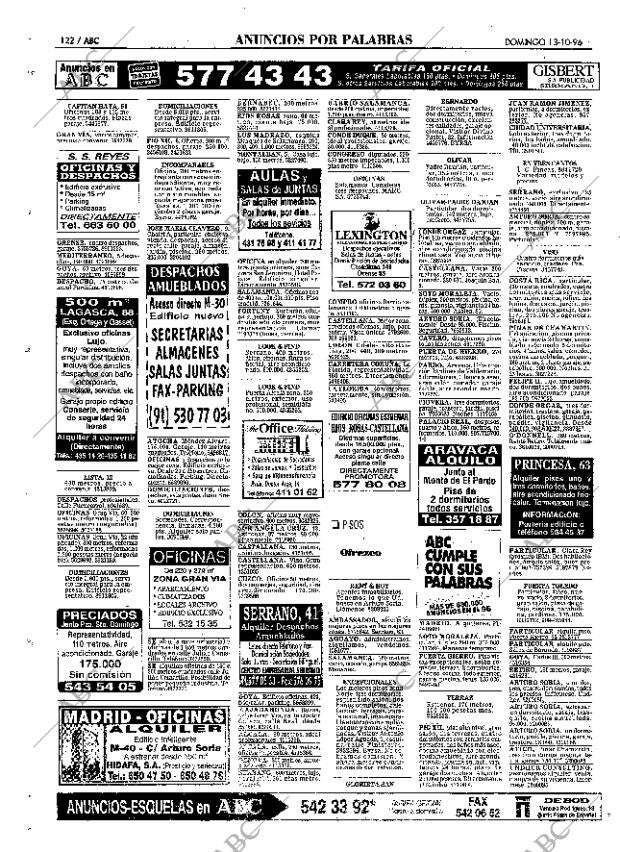ABC MADRID 13-10-1996 página 122
