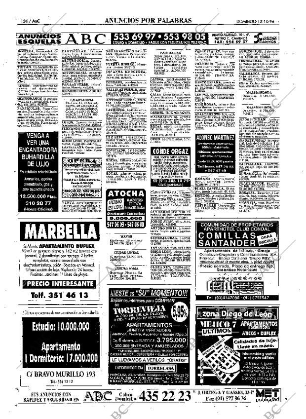 ABC MADRID 13-10-1996 página 124