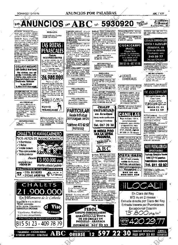 ABC MADRID 13-10-1996 página 129