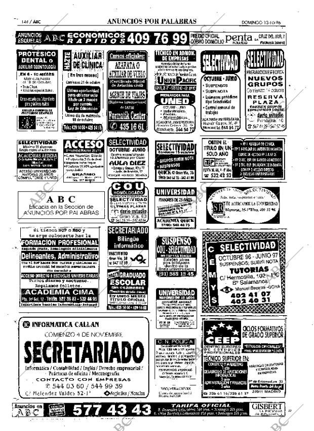 ABC MADRID 13-10-1996 página 144