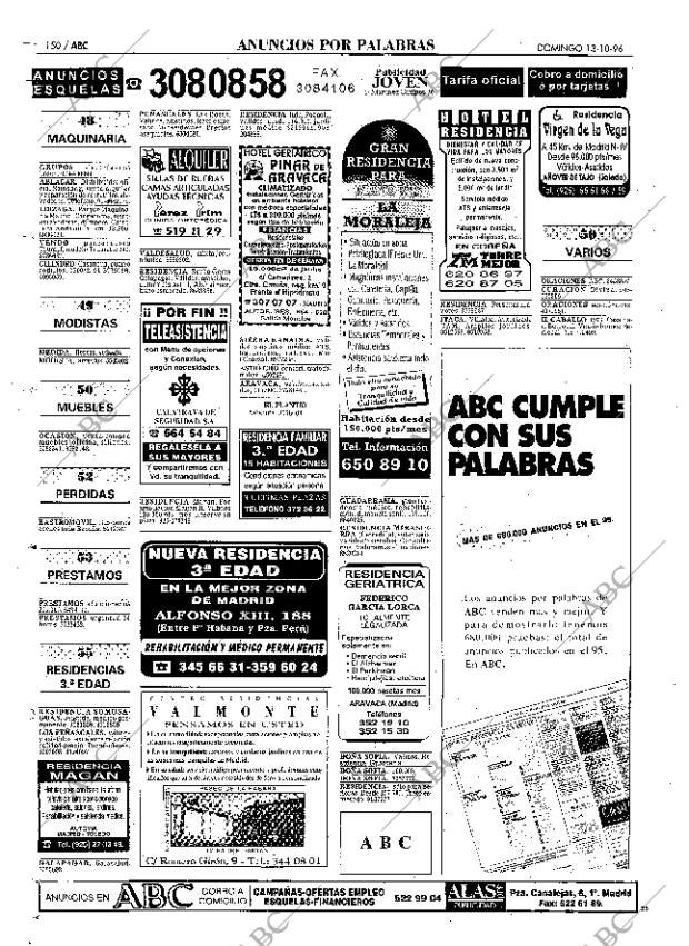 ABC MADRID 13-10-1996 página 150
