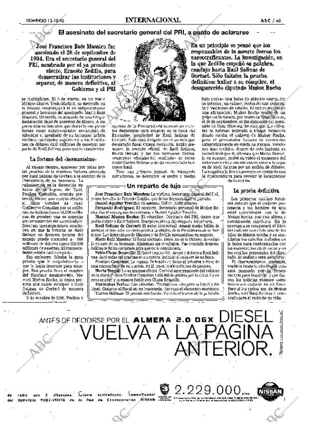ABC MADRID 13-10-1996 página 45
