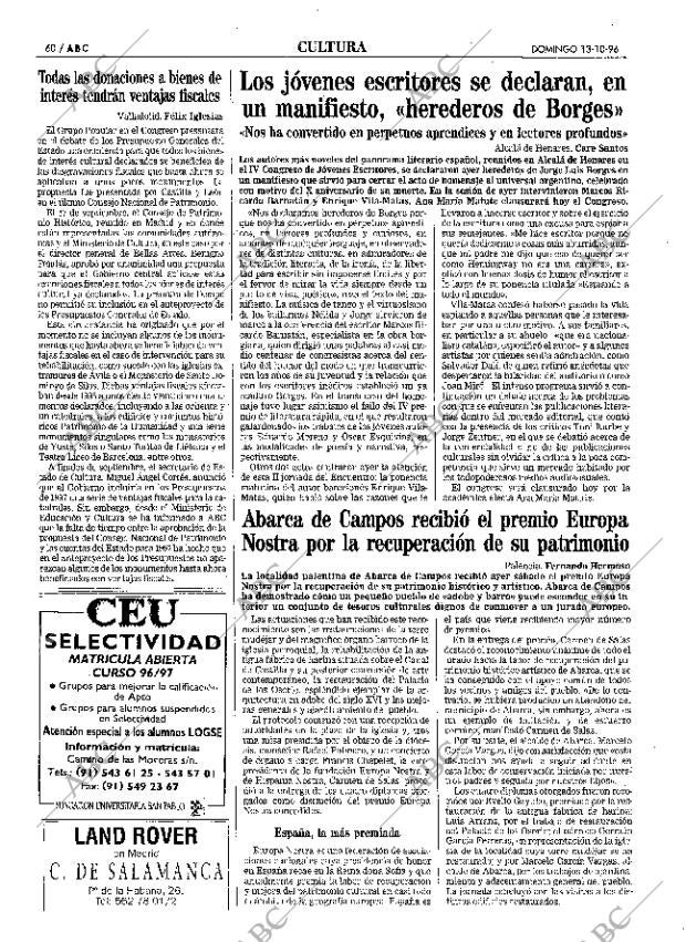 ABC MADRID 13-10-1996 página 60