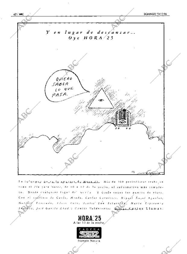 ABC MADRID 13-10-1996 página 62