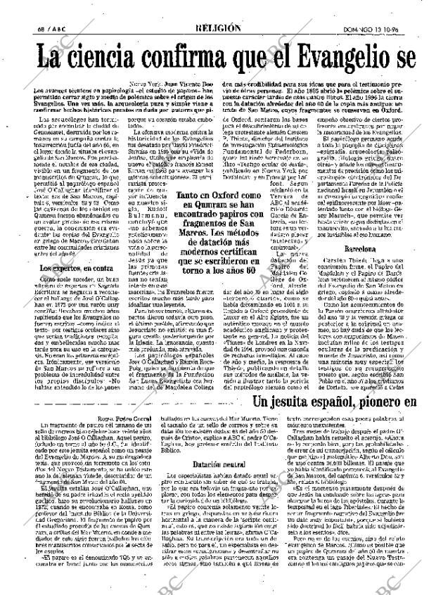 ABC MADRID 13-10-1996 página 68