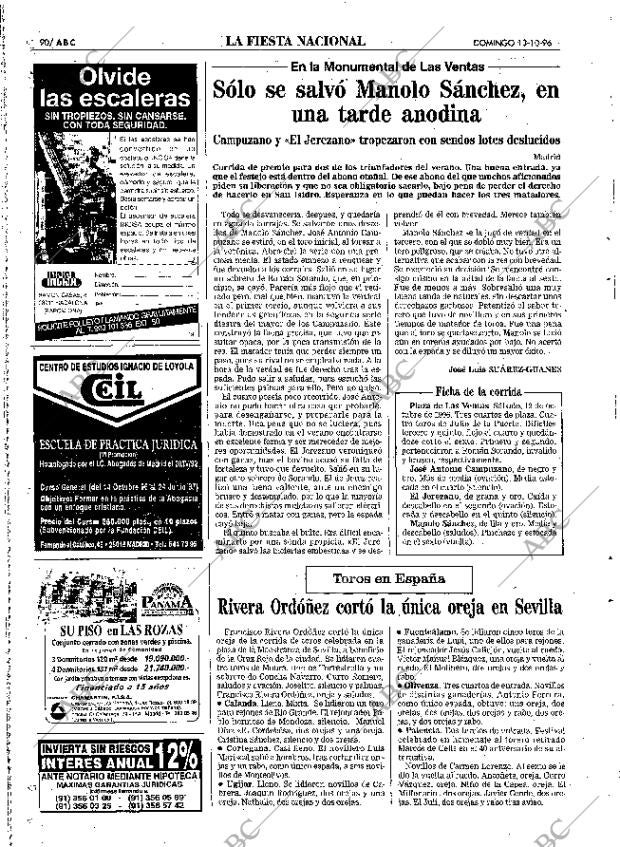 ABC MADRID 13-10-1996 página 90