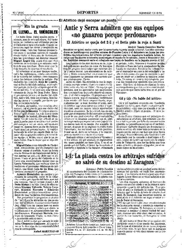 ABC MADRID 13-10-1996 página 92