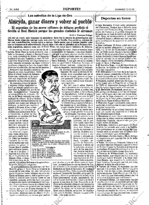 ABC MADRID 13-10-1996 página 96
