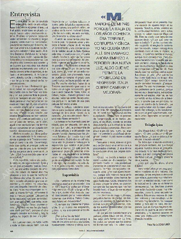 BLANCO Y NEGRO MADRID 13-10-1996 página 44