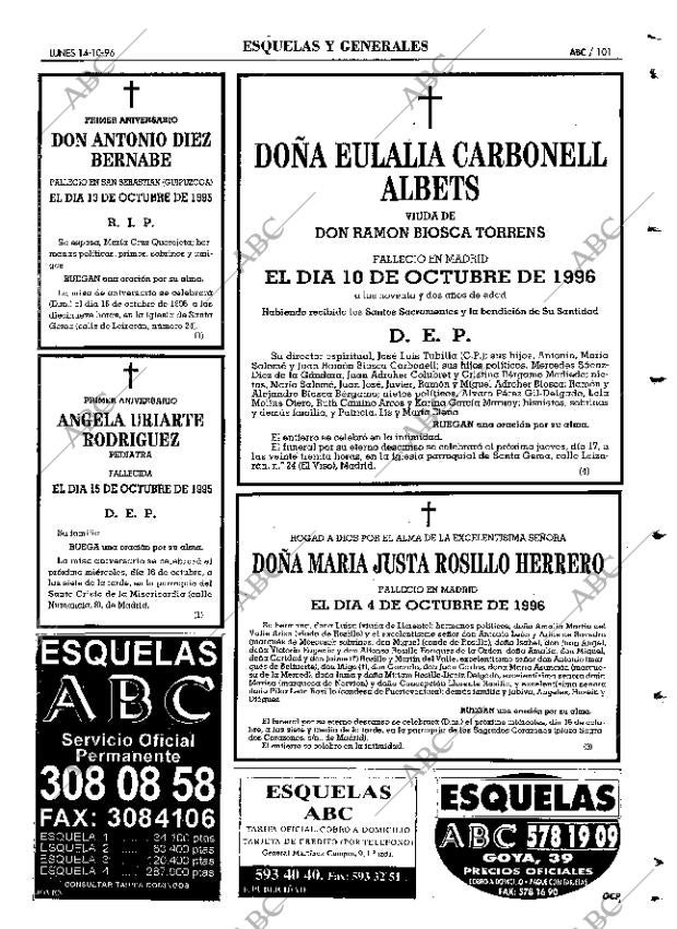 ABC MADRID 14-10-1996 página 101