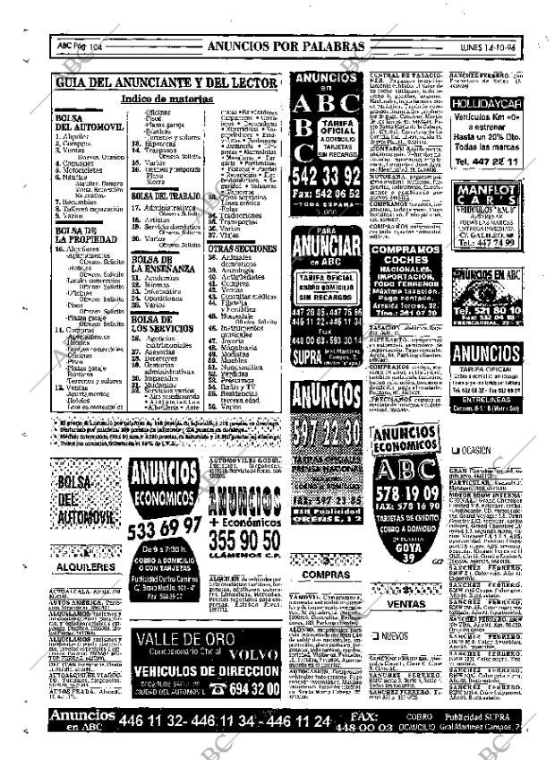 ABC MADRID 14-10-1996 página 104