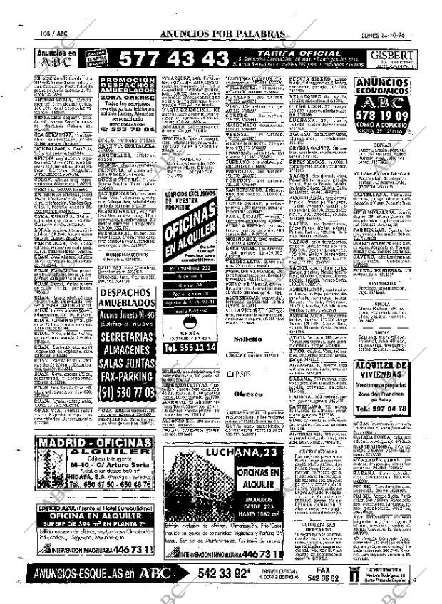ABC MADRID 14-10-1996 página 108