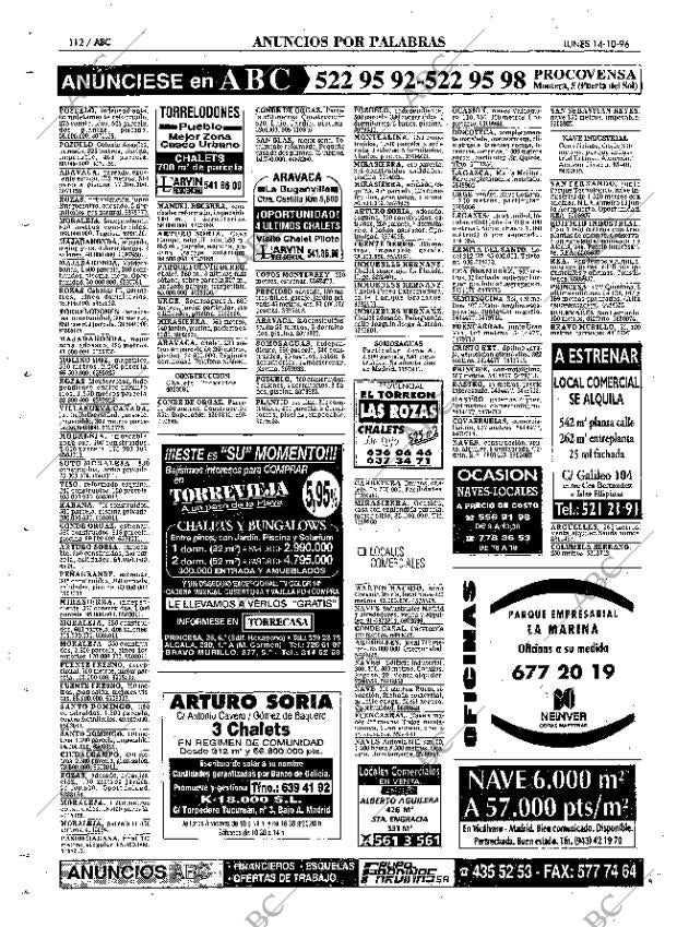 ABC MADRID 14-10-1996 página 112
