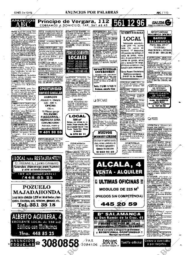 ABC MADRID 14-10-1996 página 113