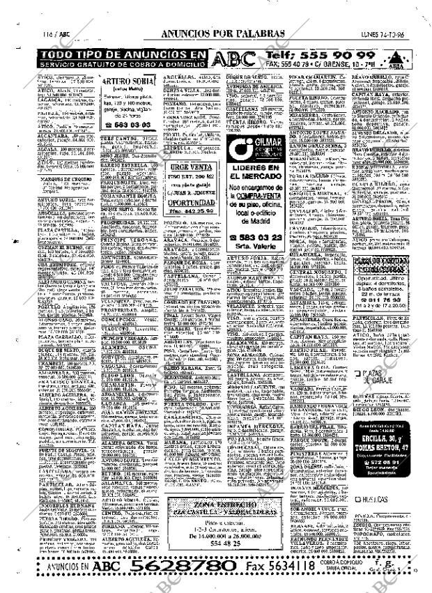 ABC MADRID 14-10-1996 página 116