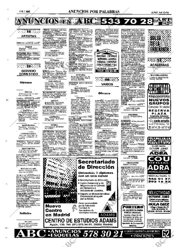ABC MADRID 14-10-1996 página 118