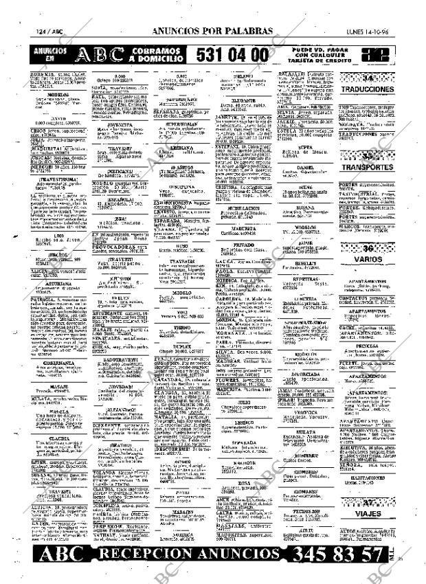 ABC MADRID 14-10-1996 página 124