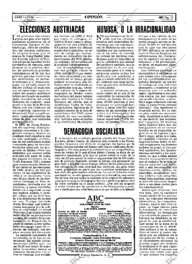 ABC MADRID 14-10-1996 página 15