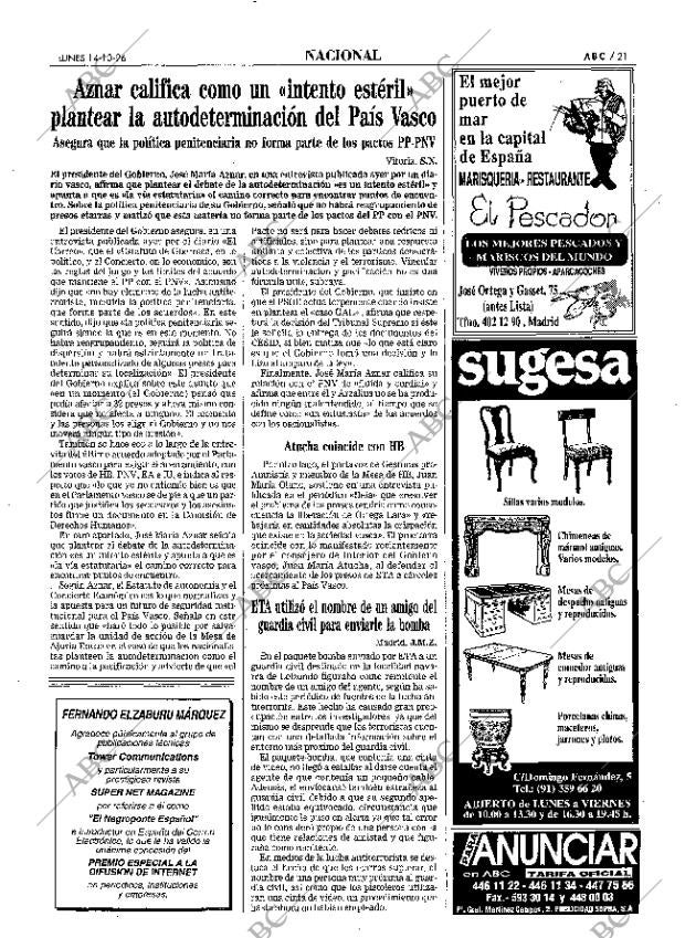 ABC MADRID 14-10-1996 página 21