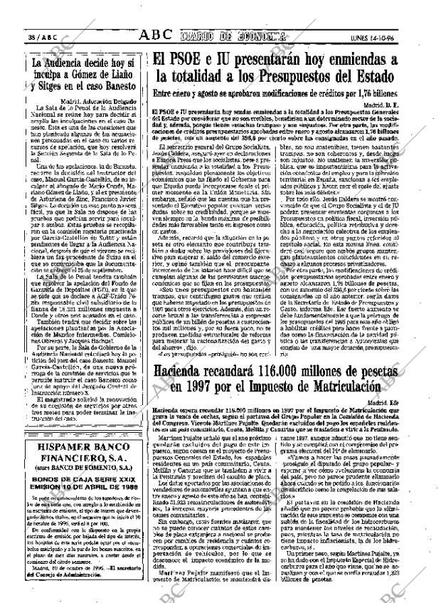ABC MADRID 14-10-1996 página 38
