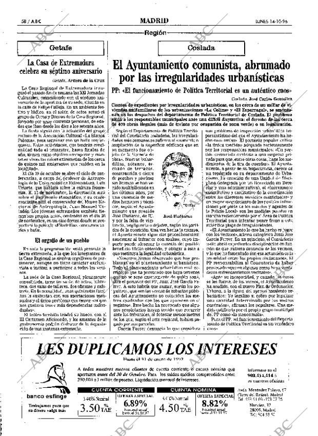 ABC MADRID 14-10-1996 página 58
