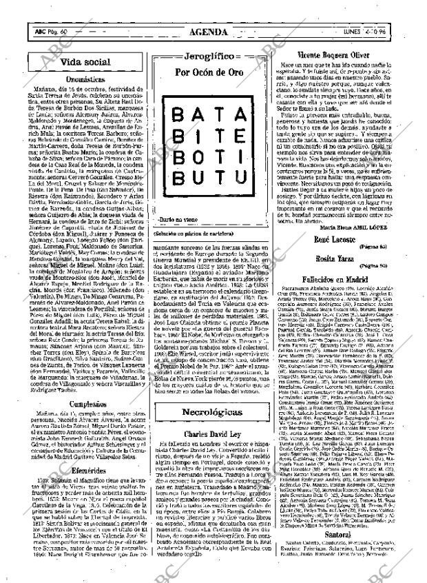 ABC MADRID 14-10-1996 página 60
