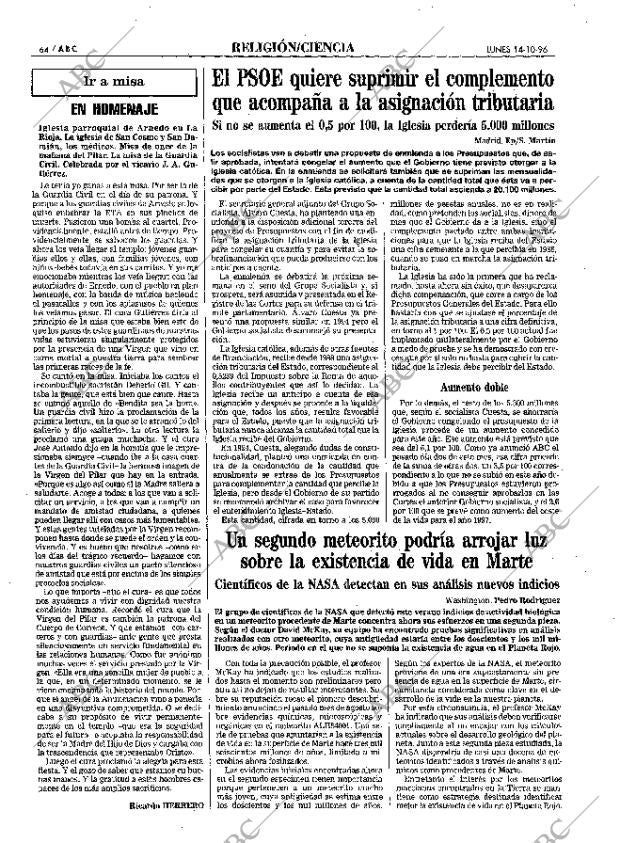ABC MADRID 14-10-1996 página 64