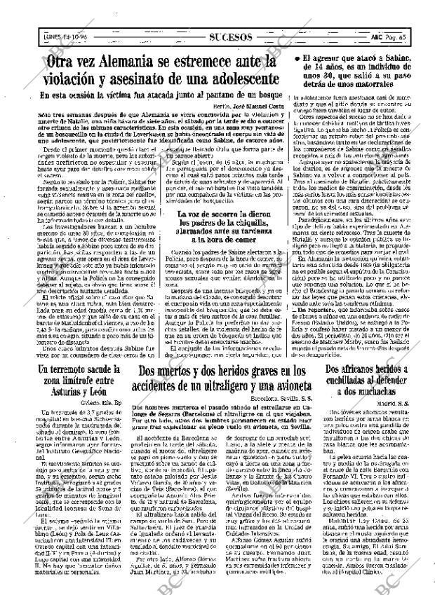 ABC MADRID 14-10-1996 página 65