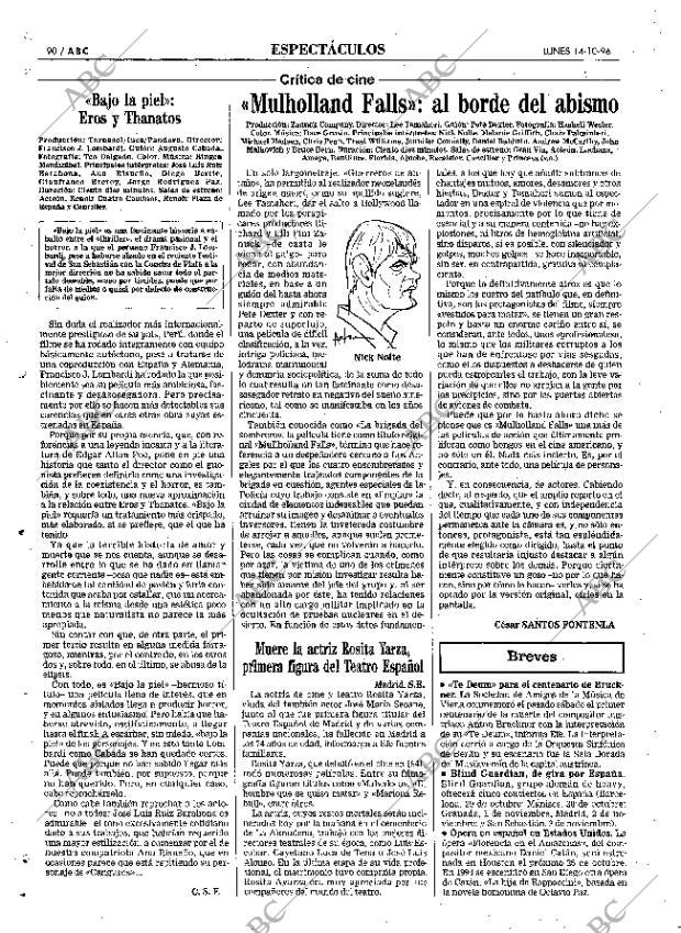 ABC MADRID 14-10-1996 página 90