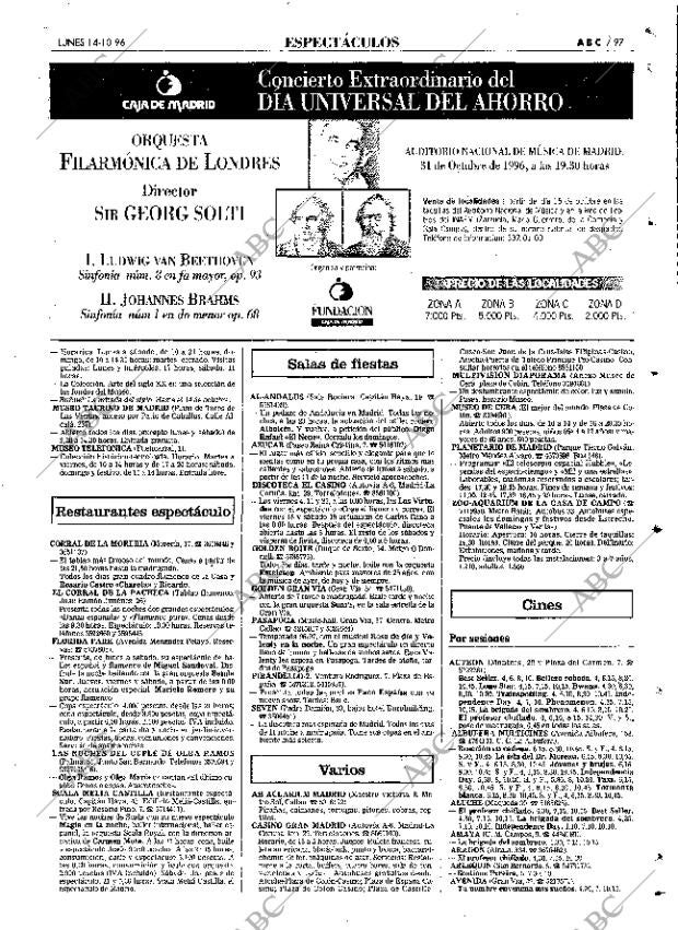 ABC MADRID 14-10-1996 página 97