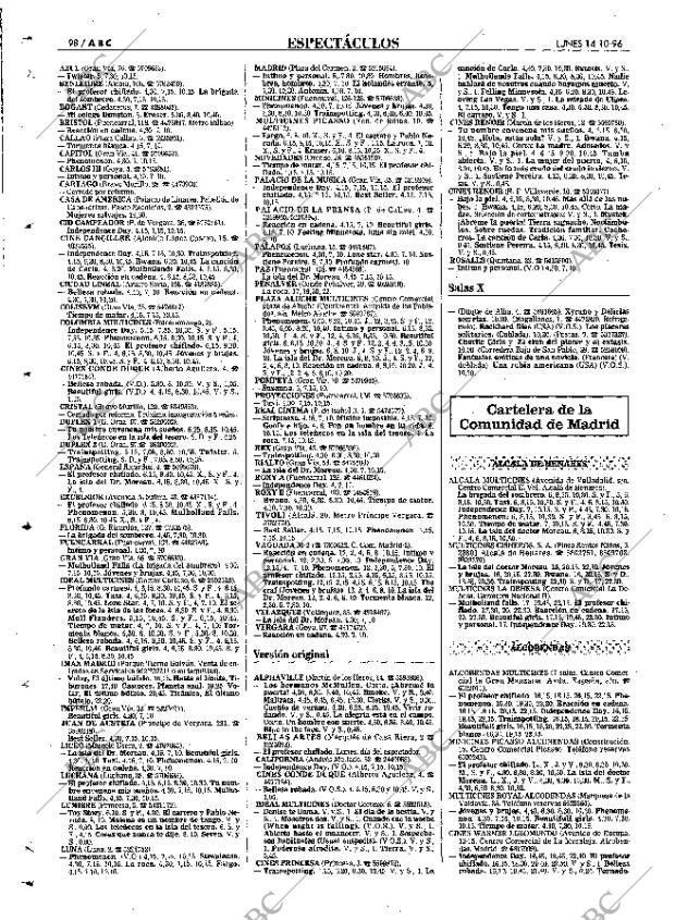 ABC MADRID 14-10-1996 página 98