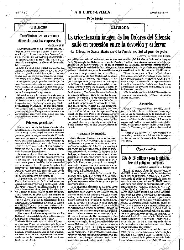 ABC SEVILLA 14-10-1996 página 64