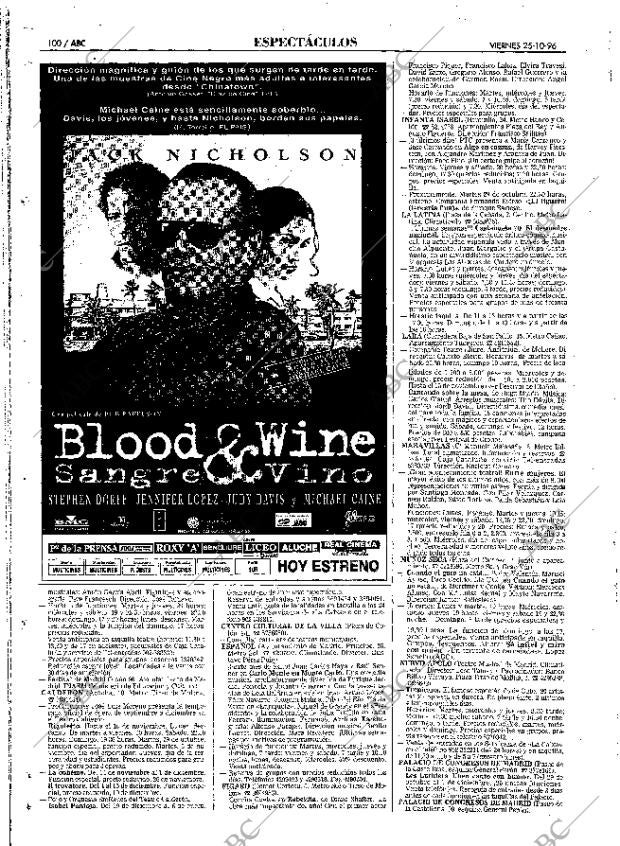 ABC MADRID 25-10-1996 página 100