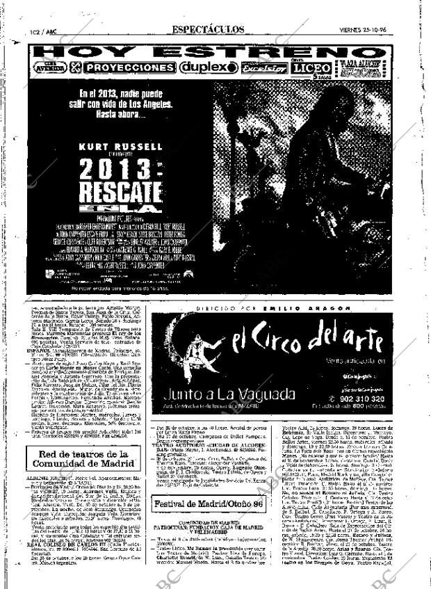 ABC MADRID 25-10-1996 página 102