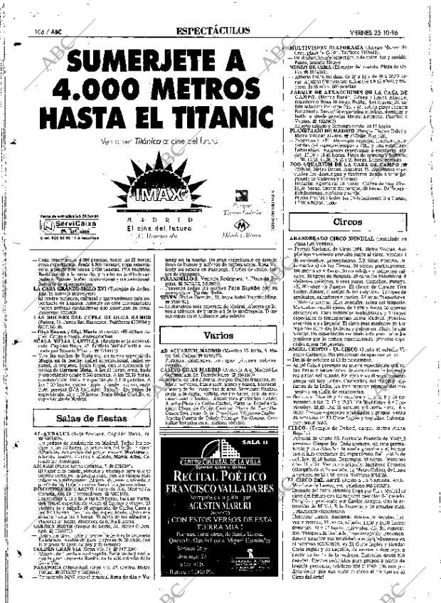 ABC MADRID 25-10-1996 página 106