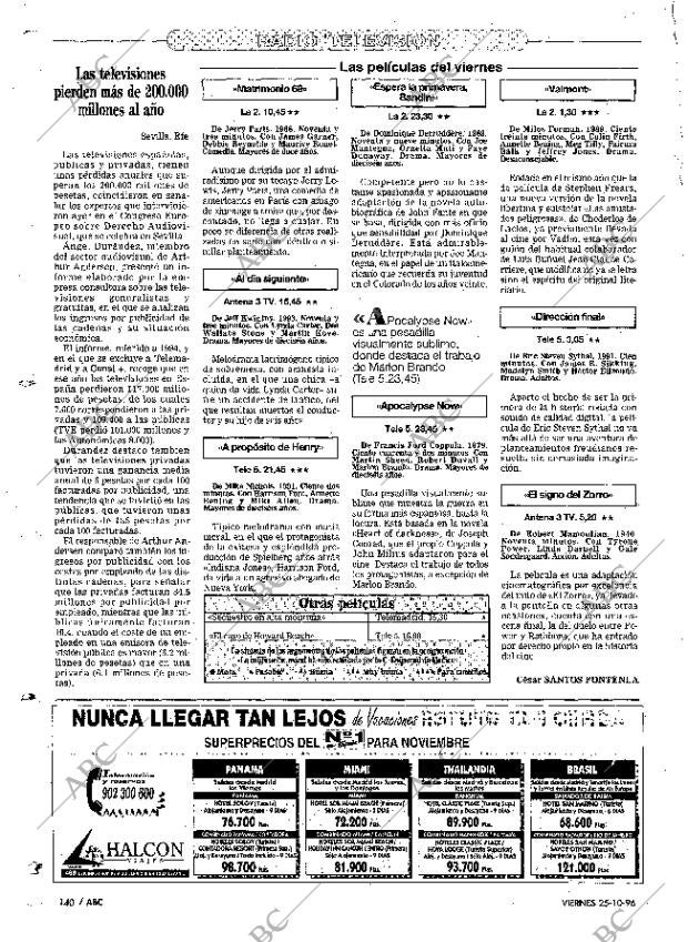 ABC MADRID 25-10-1996 página 140
