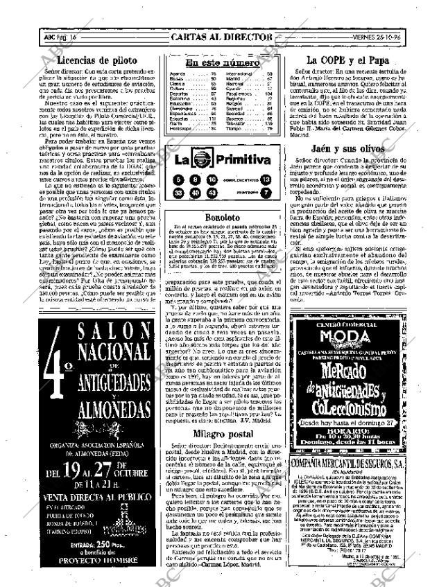ABC MADRID 25-10-1996 página 16