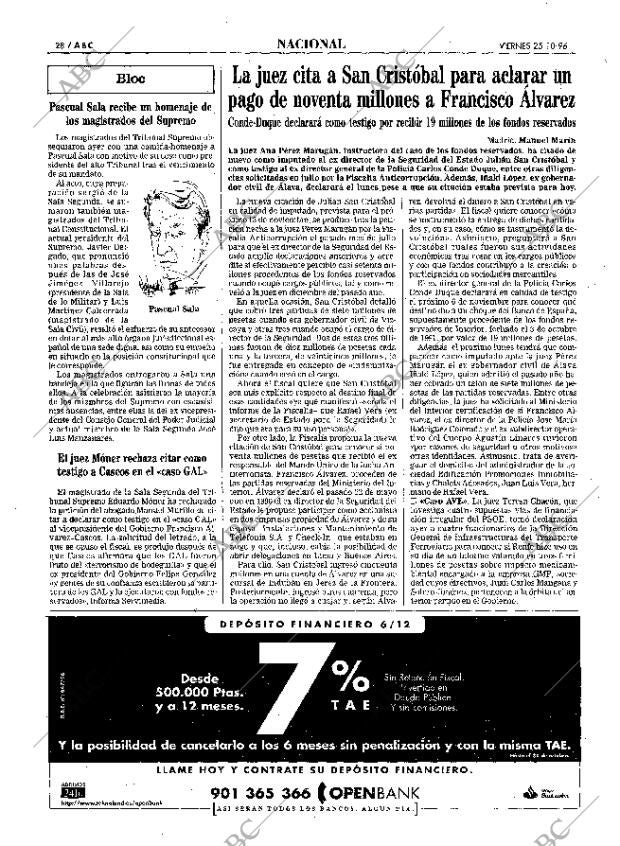 ABC MADRID 25-10-1996 página 28