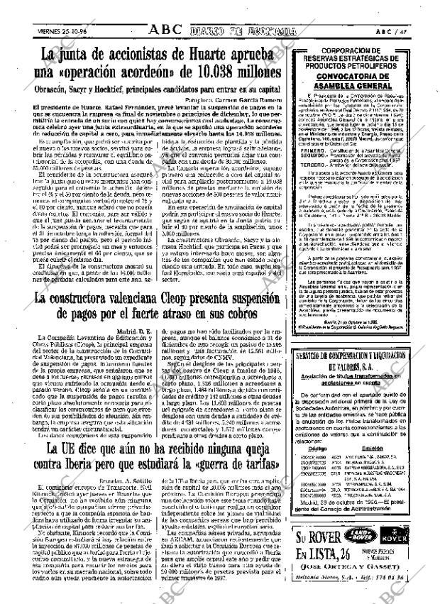 ABC MADRID 25-10-1996 página 47