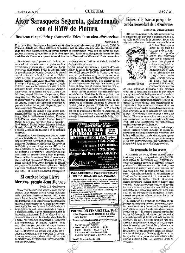 ABC MADRID 25-10-1996 página 61
