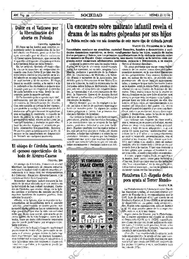 ABC MADRID 25-10-1996 página 66