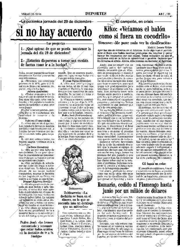 ABC MADRID 25-10-1996 página 89