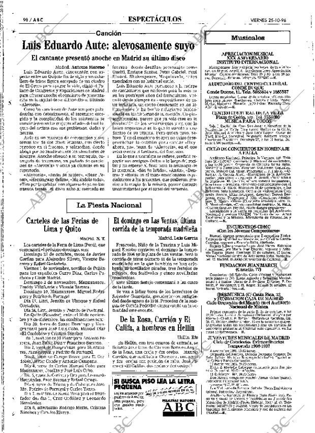 ABC MADRID 25-10-1996 página 98