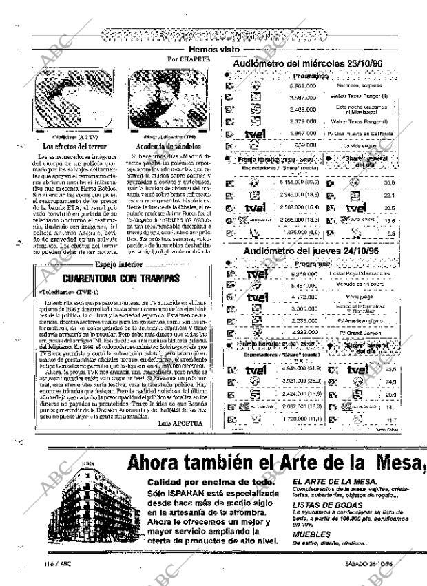 ABC MADRID 26-10-1996 página 116