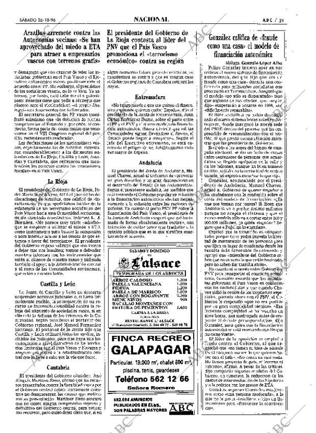 ABC MADRID 26-10-1996 página 21