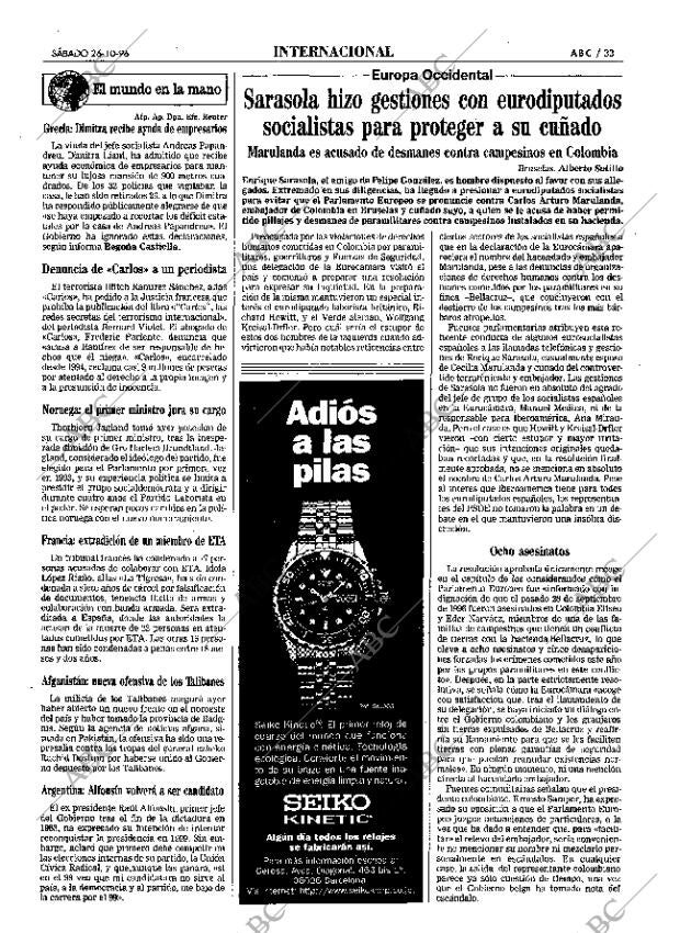 ABC MADRID 26-10-1996 página 33