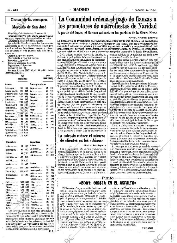 ABC MADRID 26-10-1996 página 62